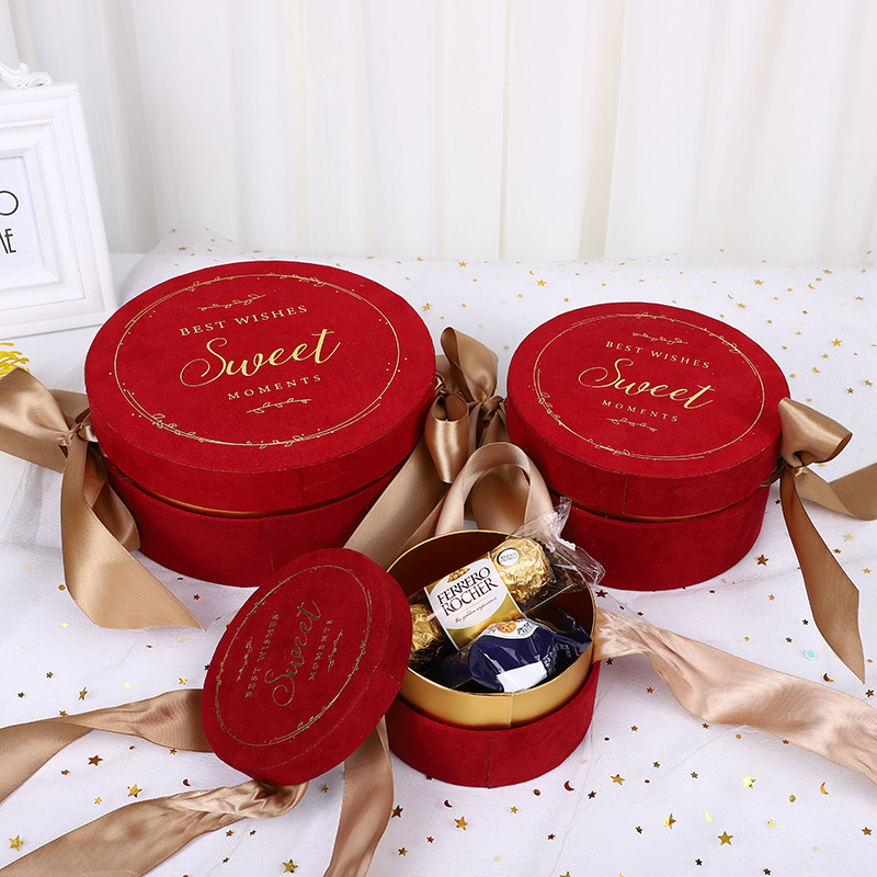 Velvet Round Boxes Jpg