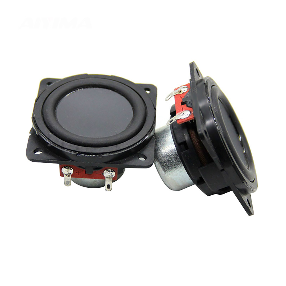 AIYIMA 2Pcs 2 Inch Bass Audio Apeaker Driver 53mm 4 Ohm 15W Multimedia Woofer Loudspeaker Mini Sound Amplifier Music Speaker