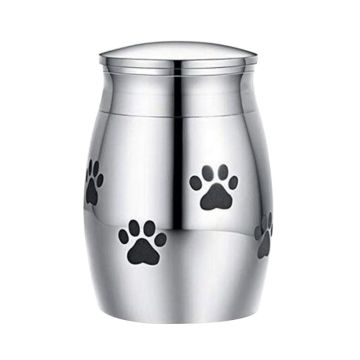 Pet Cremation Urns Stainless Steel Ash Memorial Container Dog Cat Resting Place K1MF