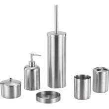 Cylinder Stainless Steel Bathroom Accessory Set