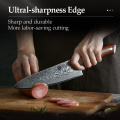 XINZUO 2PC Kitchen Chef Knife Sets Damascus Steel Professional Chef Utility Knives Stainless Steel Meat Cutter Barbecue Knives