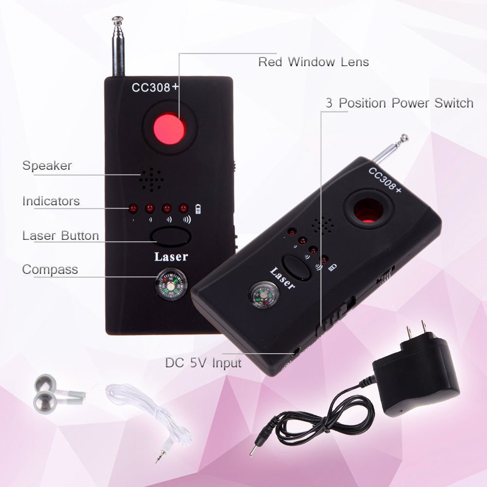 Wireless Camera Lens Signal Detector Radio Signal Detect Camera Full-range WiFi RF GSM Device Finder