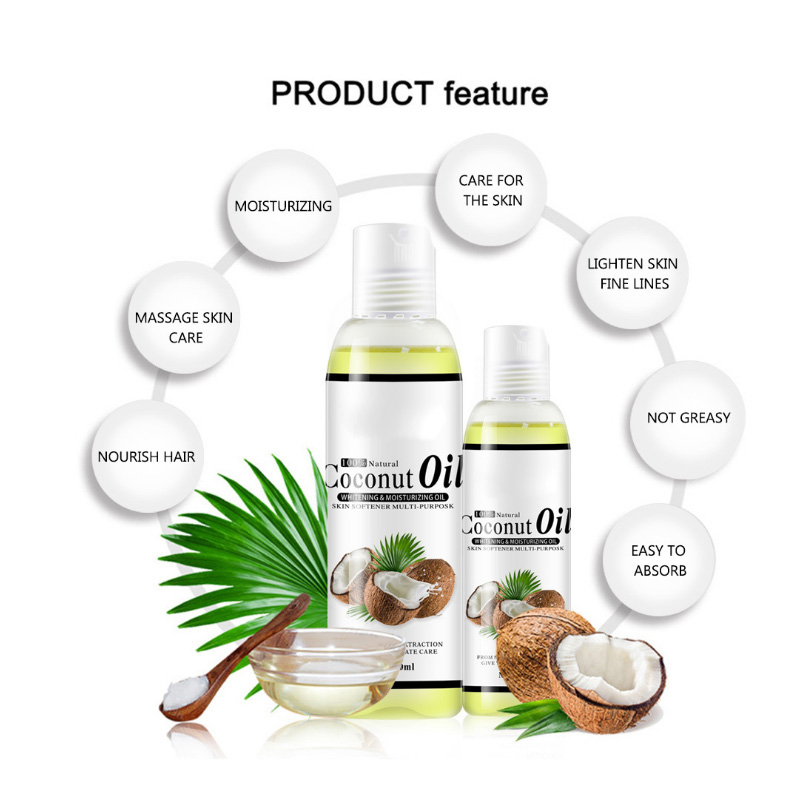 Disaar 100% Pure Natural Organic Virgin Coconut Oil Body and Face Massage Best Skin Care Massage Relaxation Oil Control Product