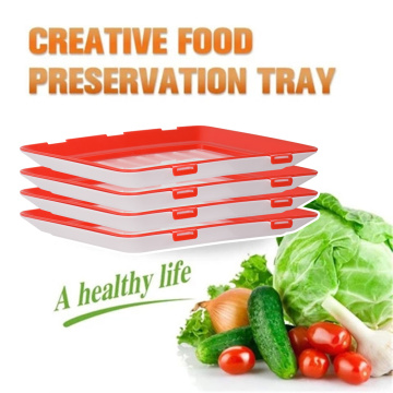 Creative Refrigerator Storage Creative Food Preservation Tray Food Fresh Keep Fresh Spacer Organizer Food Preservate For Kitchen