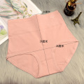 Ultra-Fine Cotton Women's Panties Extra-Large High Waist Belly Holding Epoxy Cotton Autumn and Winter Triangle Women's