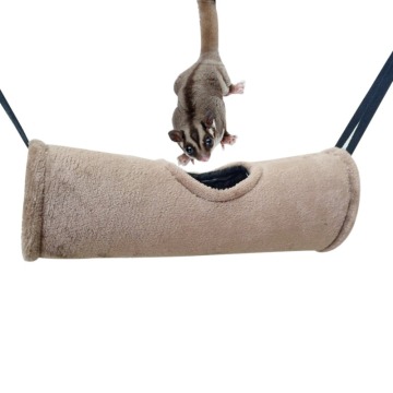 Hamster Velvet Hammock Pet Soft Warm Tunnel House Small Animals Tube Rat Ferret Toy Small Pet Parrot Hanging Cage Accessory