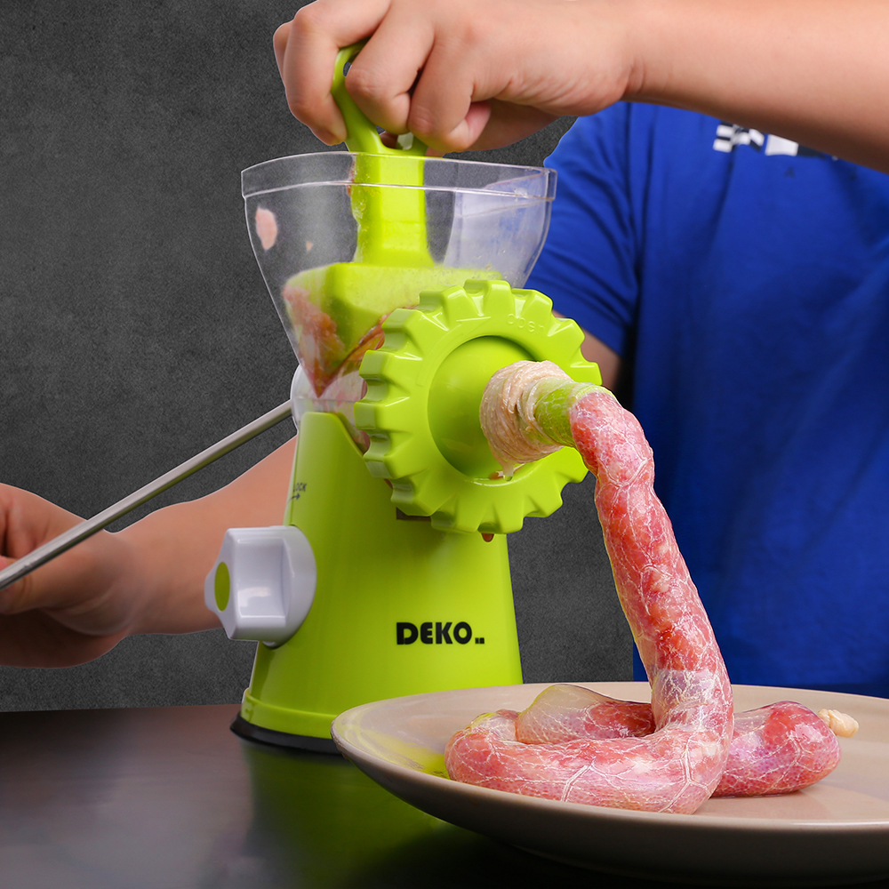 DEKO Manual Meat Grinder Multifunctional Fruit Chopper Vegetable Mincer Sausage Maker Household Kitchen Tools
