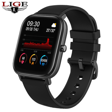 LIGE P8 1.4 inch Smart Watch Men Full Touch Fitness Tracker Blood Pressure Sports Smart Clock Women Smart watch for Android ios