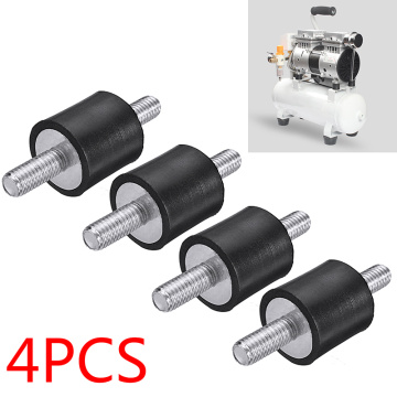 4pcs/lot M5 Anti Vibration Rubber Mounts 15x15mm Shock Damper For Air Compressors Water Pump