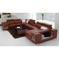 Best selling european style furniture genuine leather 7 seater sofa set living room luxury corner sofa