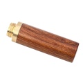 Round Mahogany Needle Stroage Box Practical Thicken Portable Household DIY Needle Storage Tube Not Inclued Needle