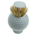 CRESTGOLF Golf Ball Shaped Automatic Pop-up Toothpick Holder Novelty Gift Golf Decoration