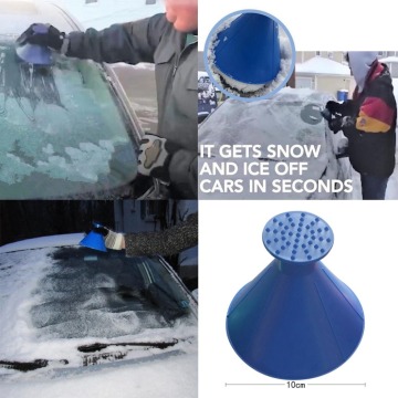 Franchise Snow Remover Auto Car Magic Window Windshield Car Remover Ice Scraper Shaped Funnel Deicer Cone Deicing Tool Scraping