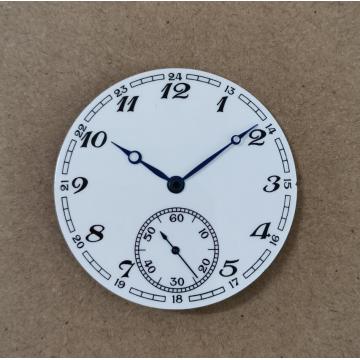 Watch parts 39mm 6 o'clock second hand Watch dial/hand white smooth enamel panel Suitable for eta6497 / 8498 seagull ST36 G058