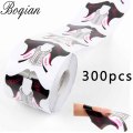 BQAN Professional 500pcs/roll PVC Nail Forms Tips Nail Art Guide Extension French DIY Tool Acrylic UV Gel Nail Art Tool