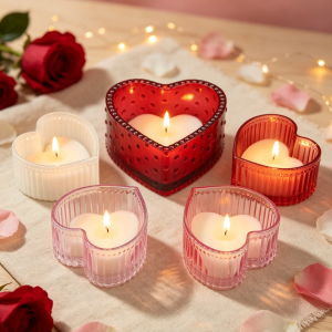 Heart design candle holders
