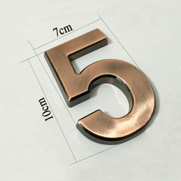 10cm 3D Modern Plaque Number House Hotel Office Door Address Digits Sticker Plate Sign Apartment Office Room Number Door Plate
