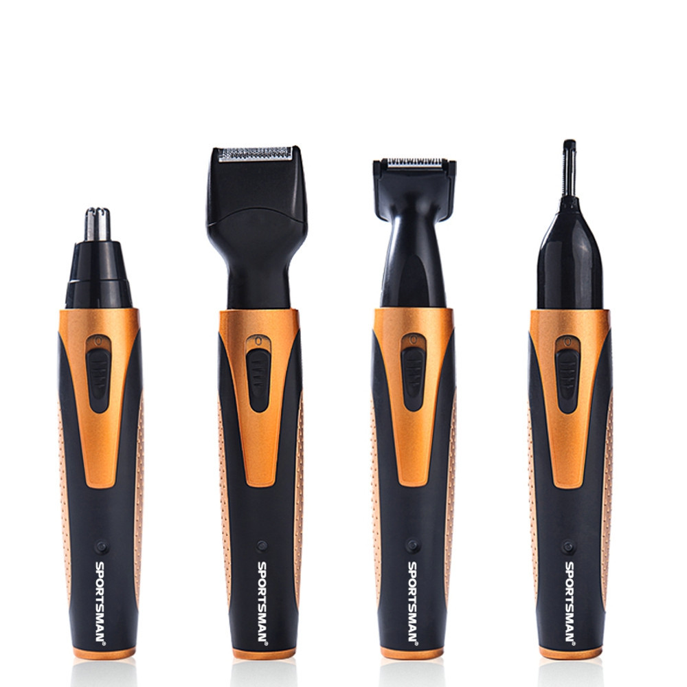 Mustache And Beard Trimmer Set Hair Cut Clipper Kit Ear Nose Groomer Shaver Hair Clipper Men Cordless Haircut Adjustable