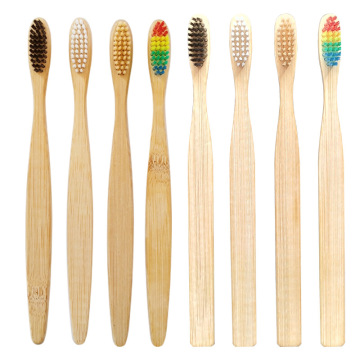 1/2PCS Bamboo Toothbrush Environmentally Health Soft Fibre Wood wooden Tooth brushes for Adult Children Tooth Brush Eco products
