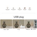 Electric Humidifier Aroma Oil Diffuser Ultrasonic Wood Grain Air Humidifier USB Mini Mist Maker LED Light for Home Office