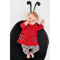 2Pcs Newborn Baby Girls Clothes Outfits Set Cartoon Ladybug Long Sleeve T-shirt Tops Legging Pants Infant Toddler Clothing