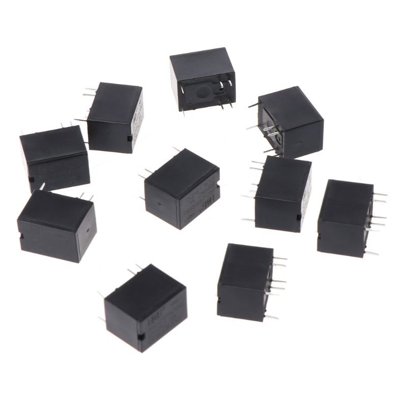 10pcs JRC-21F 4100 DC Mini Power Relay 6-pin PCB Mount Circuit Board Relays 3V 5V 12V