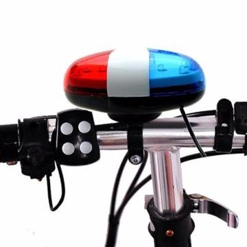 Bicycle Horn 6 LED 4 Tone Bicycle Bell MTB Mountain Bike Call LED Bike Light Electronic loud Siren Cycling Accessories