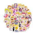 50pcs Sailor Moon Stickers Cartoon Anime Tsukino Usagi Stickers Scrapbook Craft Decor Stationery Stickers Cosplay Costumes Prop