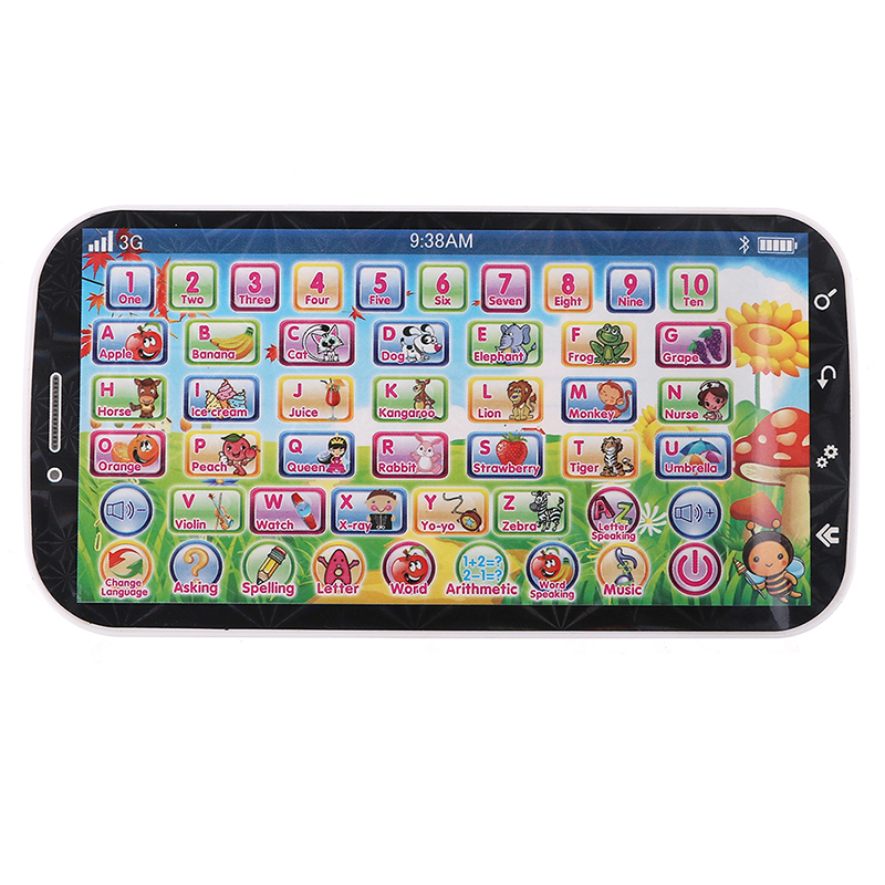 14.5*7.5cm White Learning Machine,Kids toy Cell phone Educational Toys Touch Screen baby toy for children students