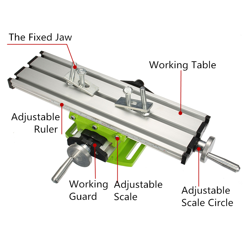 2020 Multifunction Worktable Milling Working Table Milling Machine Desk Drill Vise Hardware Fixture Adjustment Coordinate Table