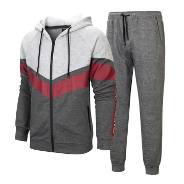 Autumn Winter Men Hoodies Set 2020 New Fashion Male Casual Solid Tracksuit Zipper Outwear 2 Pieces Hooded Jacket+Pants Sets Men