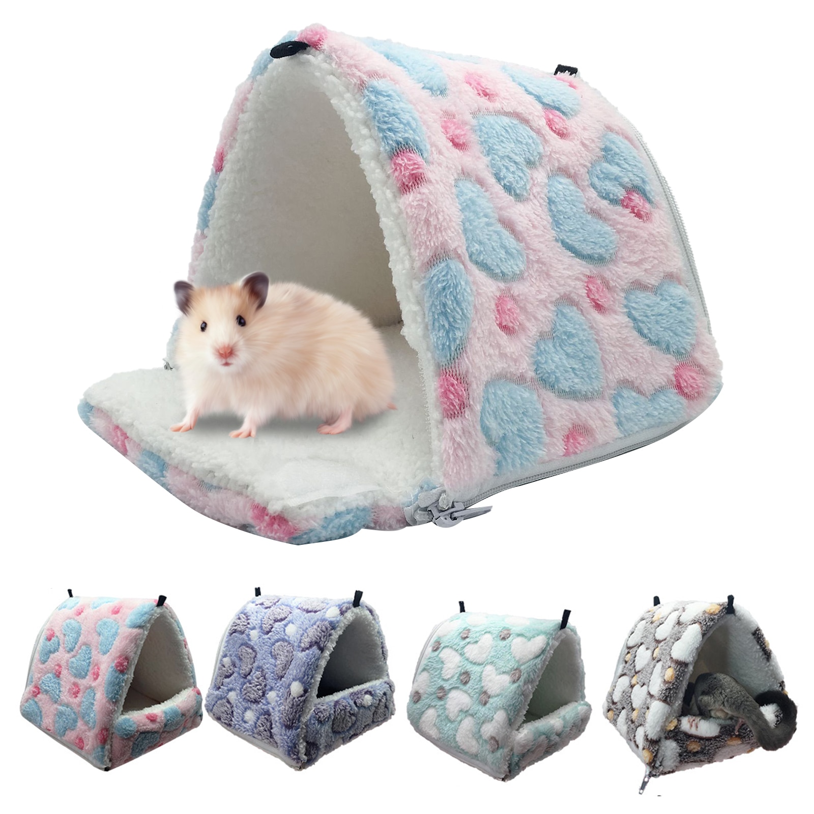 Hamster Hanging House Hammock Cage Sleeping Nest Pet Bed Rat Hamster Toys Cage Swing Pet Banana Design Small Animals