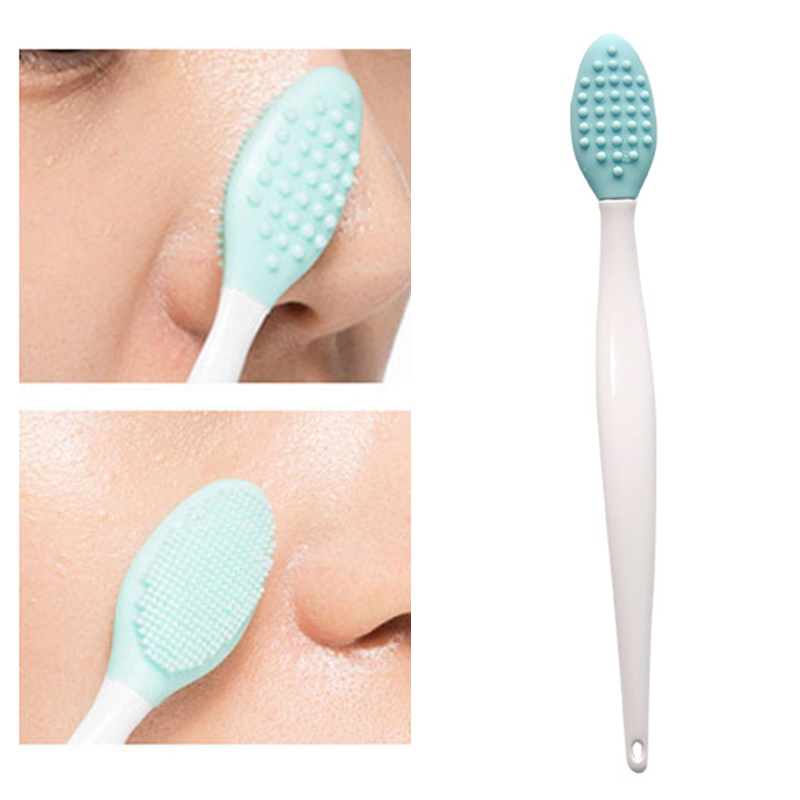 1PC Silicone Face Cleansing Brush Effective Nose Exfoliator Blackhead Acne Removal Soft Deep Cleaning Brush Face Care Tool TSLM2