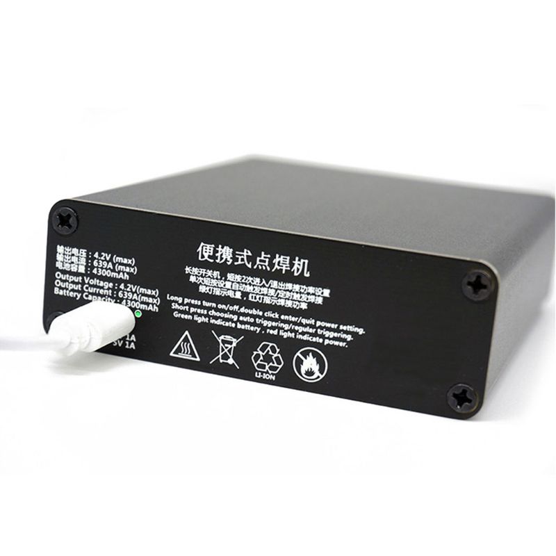1Set Mini Portable Spot Welder 18650 Lithium Battery Nickel Strip Diy Spot Welding Machine Kit with USB Charging Cable Welding P