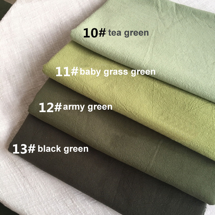 100cm*140cm breathable shirt material washed plain cotton crepe fabric summer