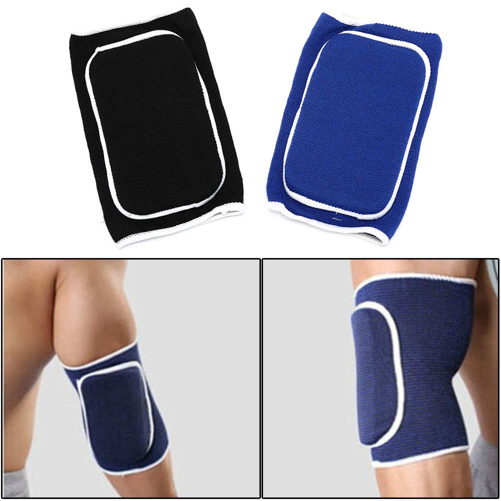 1pc Sport and Fitness Elbow &Knee Pads knitted thick sponge basketball crash Support Brace Pads Elbow Support