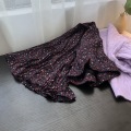 Purple Taro Long Skirt Retro Female Autumn Fresh Shredded Flower Long Skirt Chiffon Skirt Umbrella