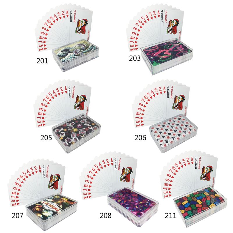 PVC Waterproof Plastic Playing Card Family Party Board Game Blackjack Poker Card Bar KTV Magic Poker