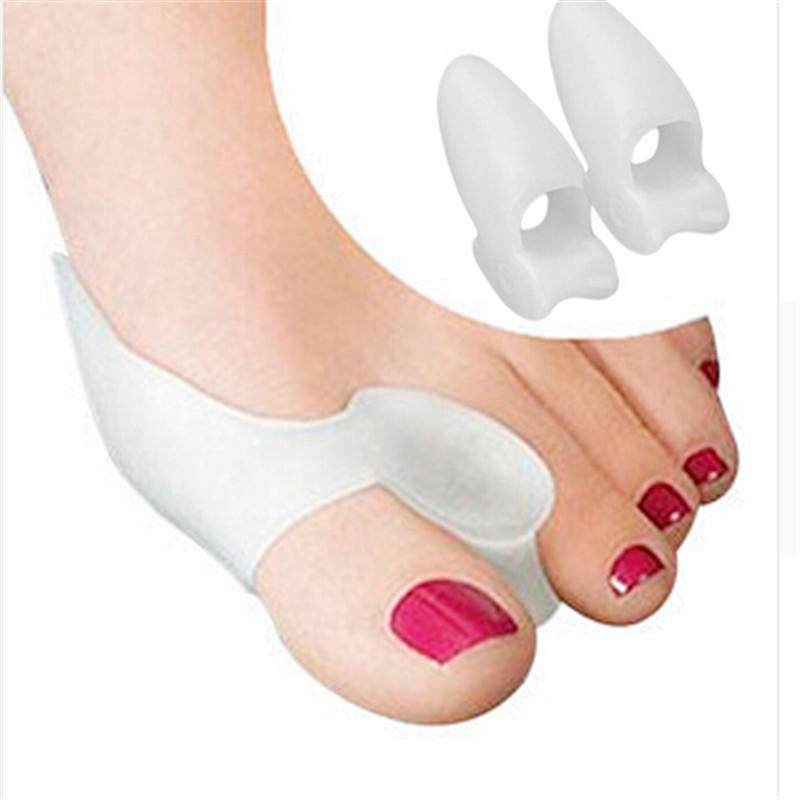 2PCS/Pair Feet Care Silicone Gel Bunion Protector Toe Straightener Separator Alignment Pain Relief Thumb Corrector Orthotics