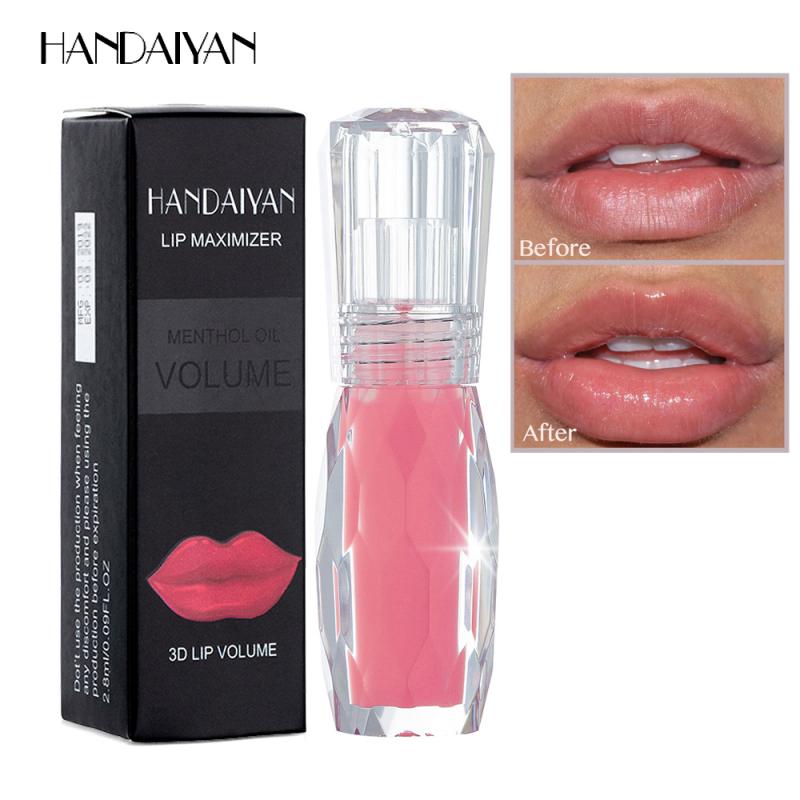 Moisturizing Gloss Plumping Lip Gloss Lip Plumper Makeup Glitter Nutritious Liquid Lipstick Cherry Mineral Oil Clear Lip Gloss