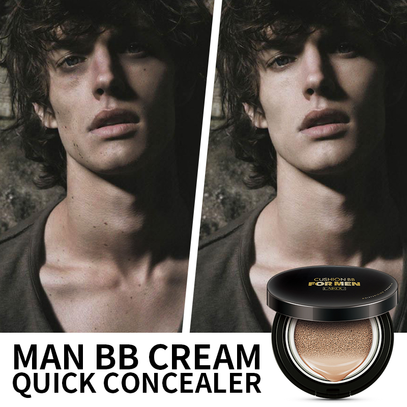 LAIKOU Men Sunscreen Air Cushion BB Cream Concealer Moisturizing Foundation Whitening Makeup Bare For Face Korea Cosmetics