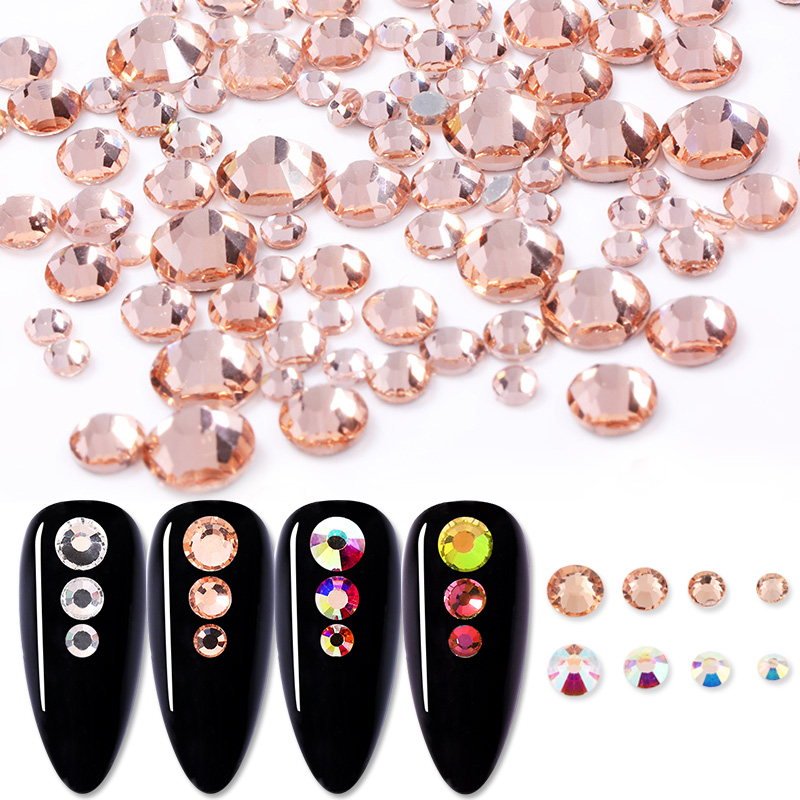 20Pcs Nail Art Rhinestones Holo Flat Shaped Elongated Teardrop Rectangle Colorful Stones For 3D Nails Decoration 13 Colors