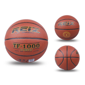 Reiz 902 Outdoor Basketball PU Leather Basketball 6# Non-slip Basketball Wear-resistant Basketball With Free Gift Net Needle