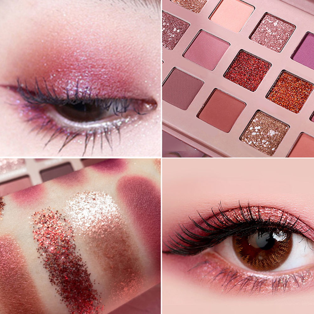 3. Makeup effect of twelve-color eyeshadow