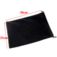 Wholesale 20pcs/lot Large Big Size 25x30cm Drawstring Black Velvet Bags For Tablet PC Christmas Wedding Packing Gift Bags