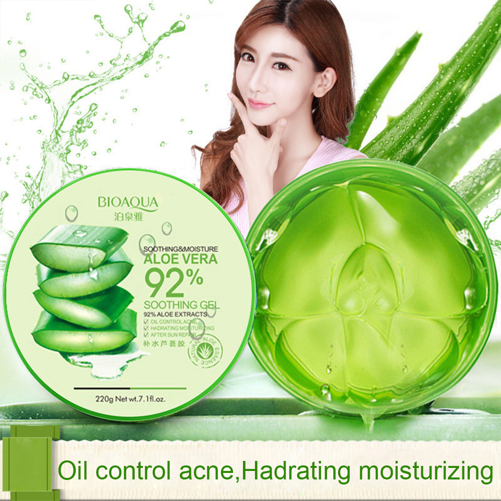 220g Aloe Vera Gel Natural Face Creams Moisturizer Acne Treatment Gel For Skin Repairing Natural Beauty