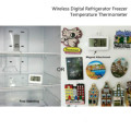 Refrigerator Fridge Thermometer Digital Freezer Room Thermometer Waterproof, Large LCD Display, Magnetic & Hanging Hook Kitchen