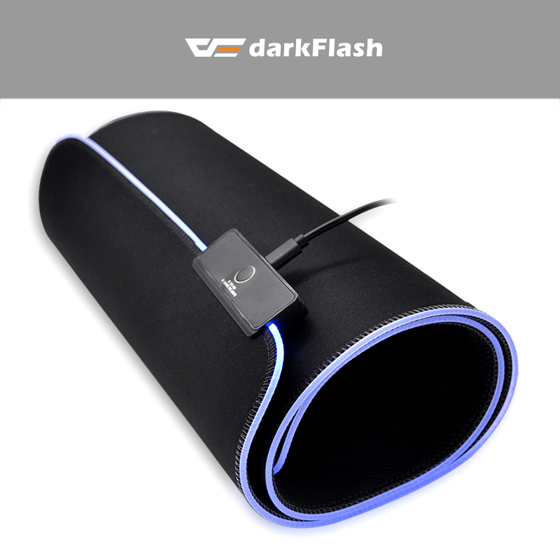 darkFlash Computer mouse pad USB Wired RGB Colorful Lighting Gaming Mouse pad 300mm*800mm high quality Non-Slip Laptop Mouse pad