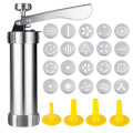 Cookie Press Machine Stainless Steel Biscuit Extruder Press Cookie Gun Kit Set DIY Biscuit Maker Baking Decoration Supplies