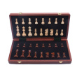 Walnut Chess Set High Quality Wooden Folding Large Chess Set Handwork Solid Wood Pieces Walnut Chess board 39CM King Size 8CM